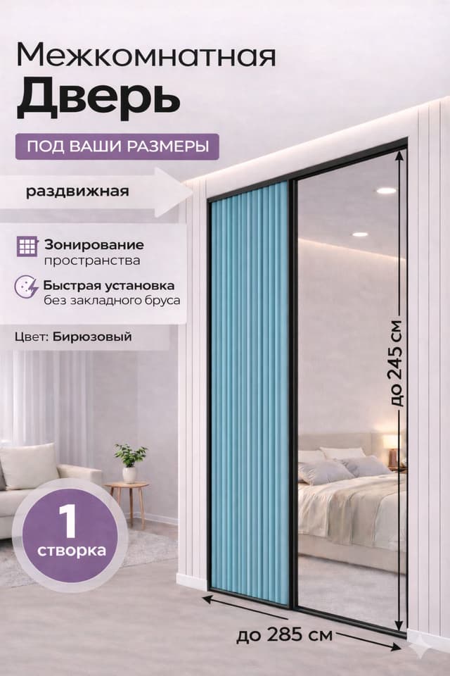 Дверь-перегородка плиссе