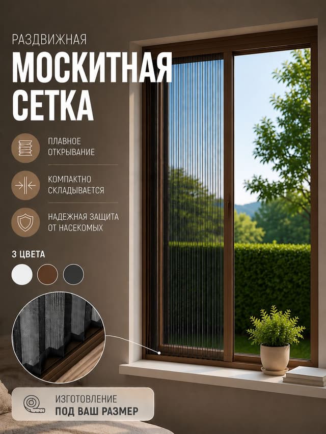 Москитная сетка плиссе