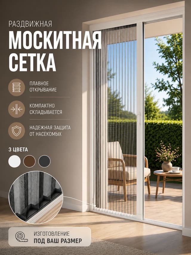 Москитная сетка плиссе