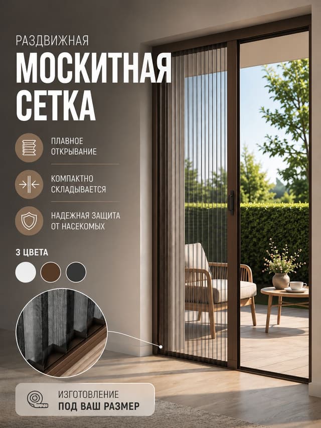 Москитная сетка плиссе