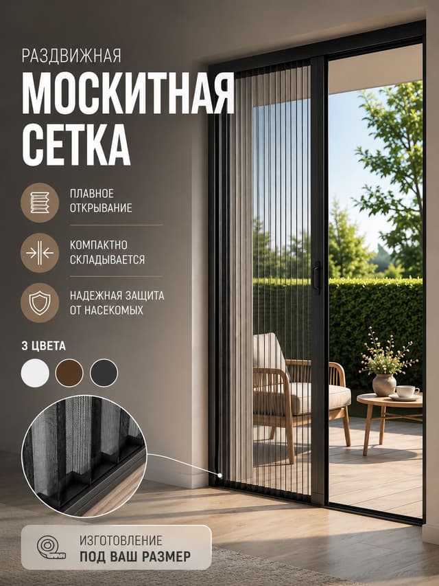 Москитная сетка плиссе
